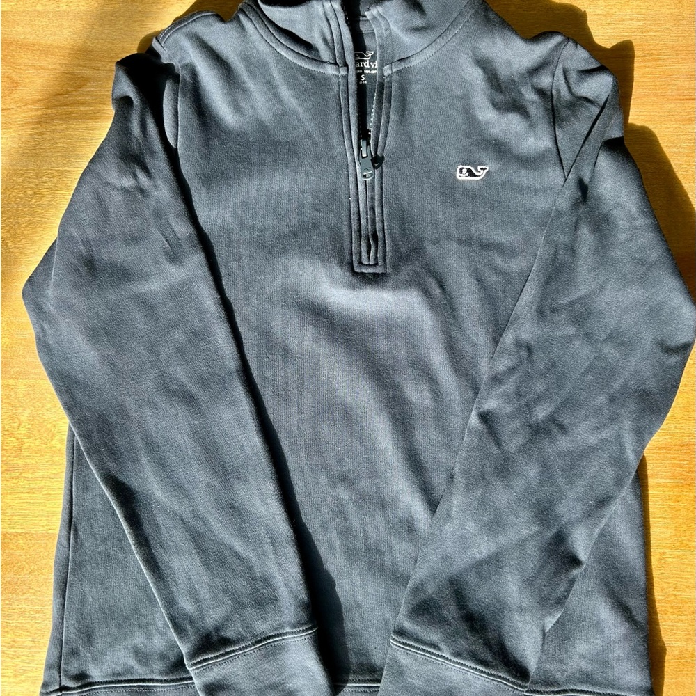Vineyard Vines Quarter-Zip boys size small navy blue